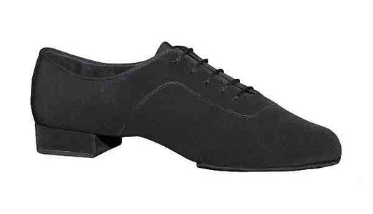 Grand Prix Man Men's Latin Dance Shoes in Black Leather or Black Patent or Black Nubuck