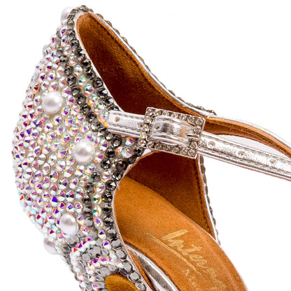 International Dance Shoes IDS Silver & Pearls Mia by Lauren