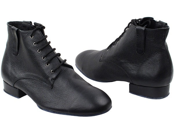 Very Fine Men's Leather Ballroom Dance Shoes with High Top Ankle and 1” heel 9001 In Stock