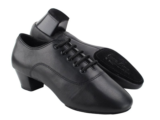 Very Fine S417 Black Lambskin Leather Men's Bachata Latin Dance Shoe