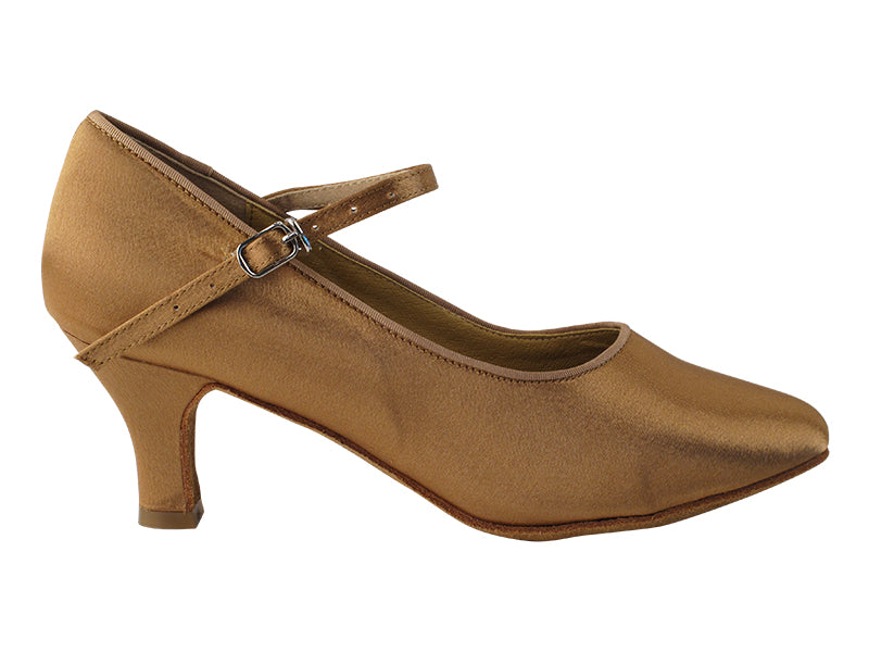 Very Fine SERA5522 Ladies Ballroom Dance Shoe Available in Brown Satin and White Satin