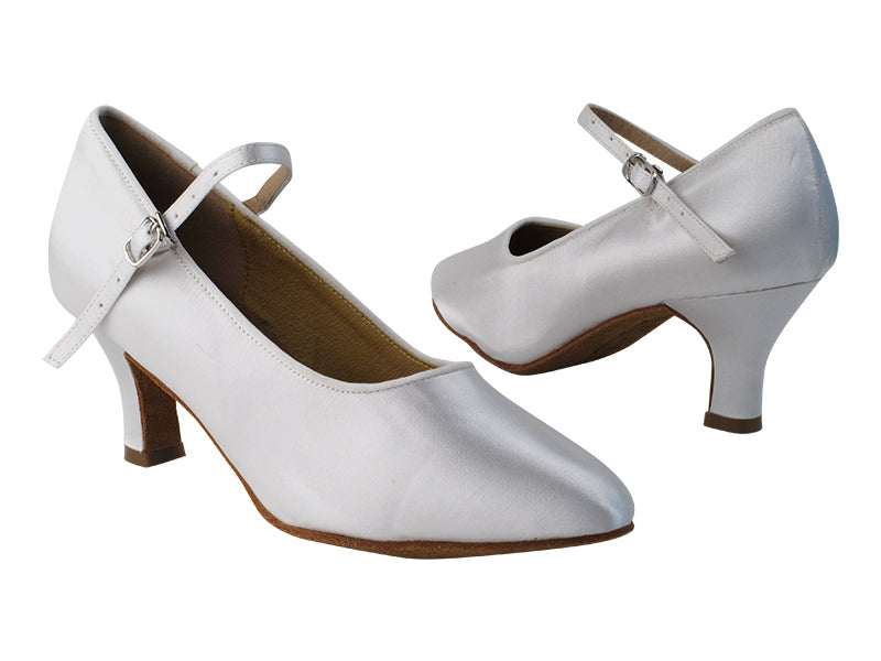 Very Fine SERA5522 Ladies Ballroom Dance Shoe Available in Brown Satin and White Satin