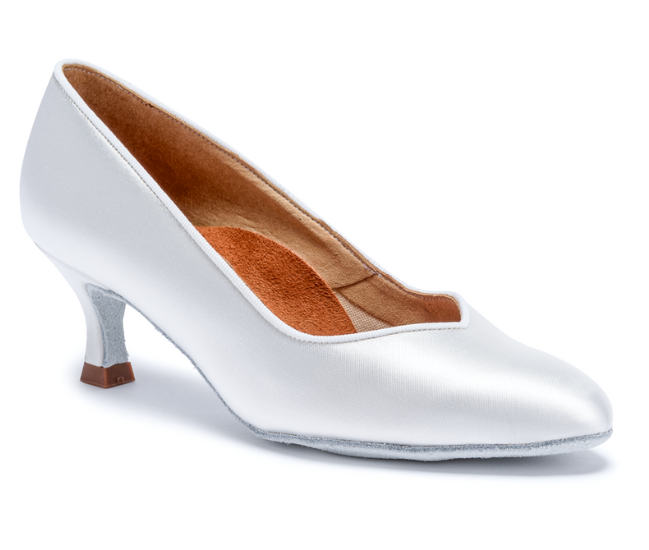 Standard Style International Dance Shoes IDS Ladies Satin Ballroom Shoe. Available in Multiple Colors and Heel Options. ICS VISTA