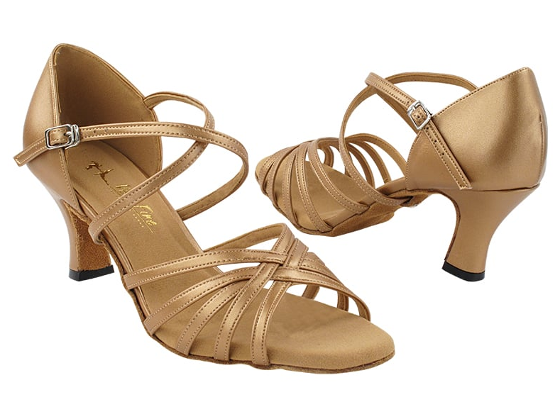 Very Fine Ladies Latin Dance Shoe with Cross Ankle Strap 9216 In Stock