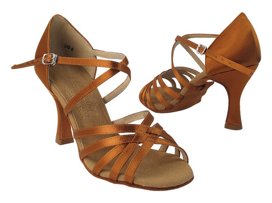 Very Fine Ladies Latin Dance Shoe with Cross Ankle Strap 9216 In Stock