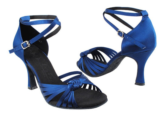 SERA3780_SALE Navy Blue Satin-* Quick release buckling (buckle & clip/hook) * Suede Sole * Cushioned insole for shock absorption and comfort * Minimal shan