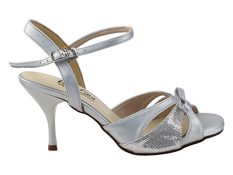 Very Fine VFTango 023 Light Silve & Silver Scale Ladies Tango Shoes