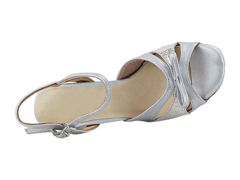 Very Fine VFTango 023 Light Silver & Silver Scale Ladies Tango Shoes