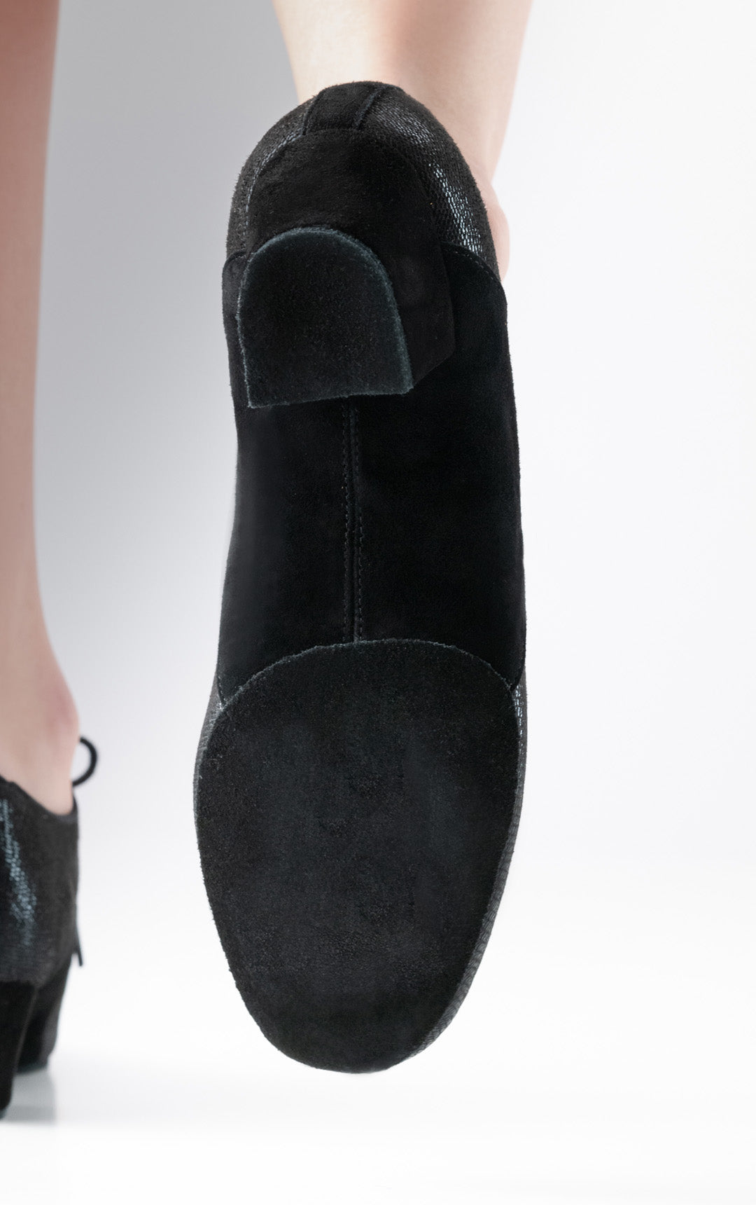 Brienne Suede Split-Sole Practice Dance Shoe in Black