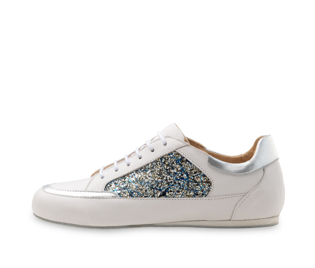 Werner Kern Carol Ladies Dance Sneakers in White and Silver