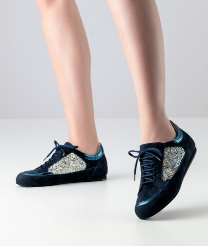 Blue Suede Carol Dance Sneakers