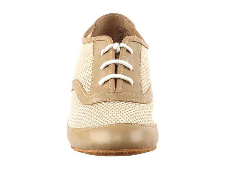 Very Fine CD1108 280 Light Tan Nude Leather and Breathable Mesh Ladies Practice Dance Shoe