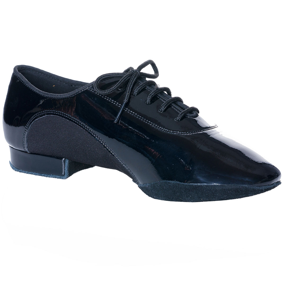 Dance America Chicago Men's Black Patent Leather Ballroom Shoe with Split Sole