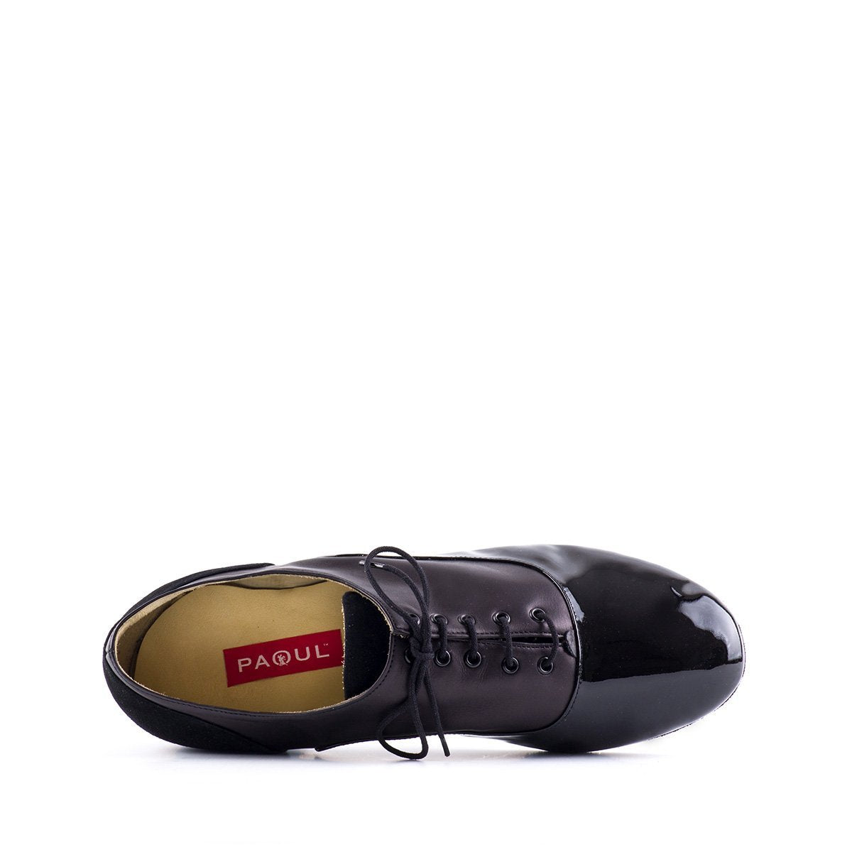 Black patent dance shoe for men