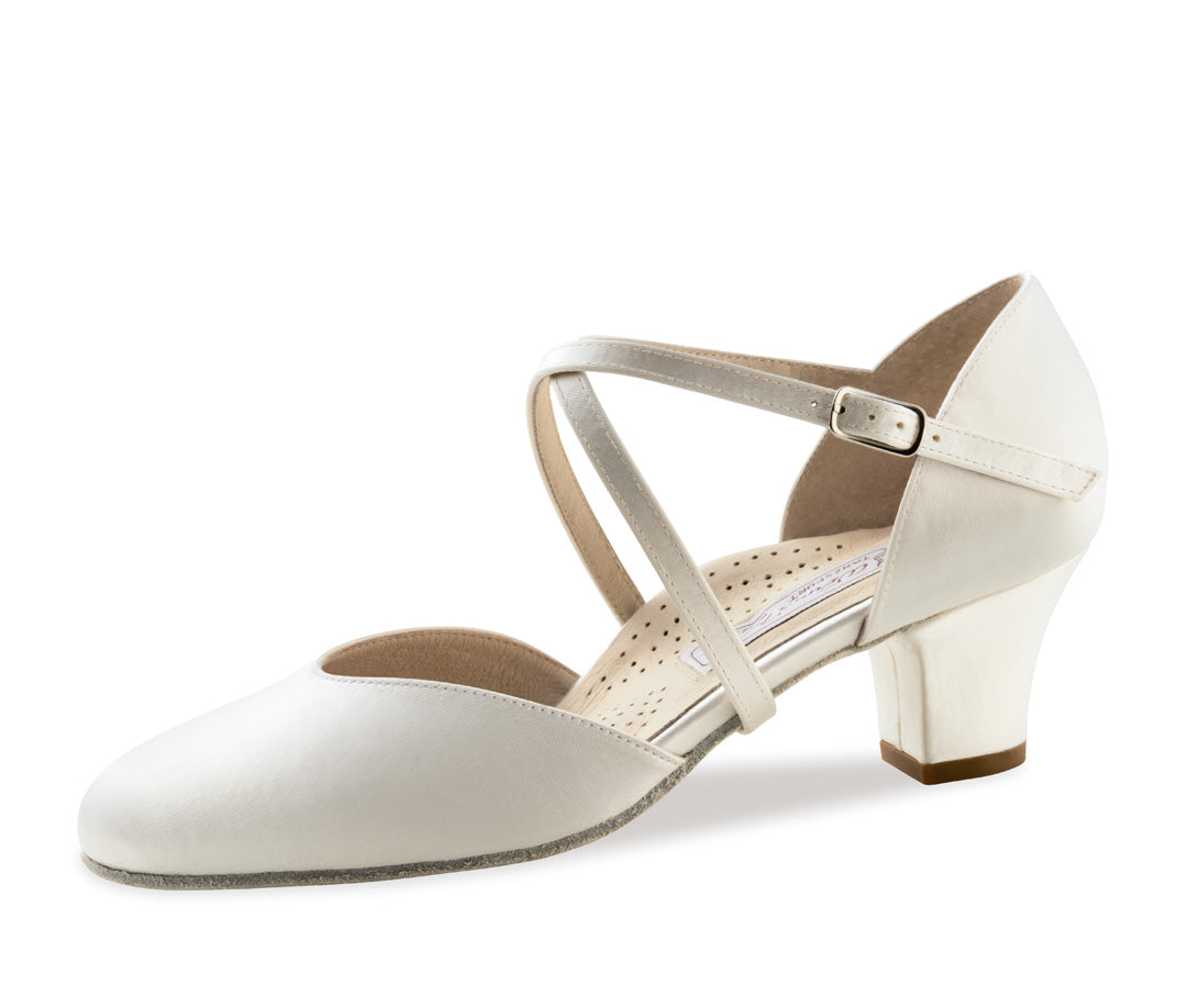 Felice Bridal Ballroom Shoes with adjustable crossed instep and heel straps