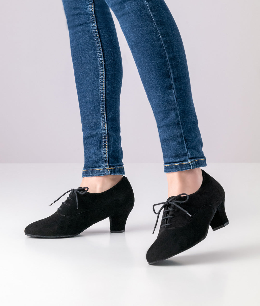 Ingrid Lace-Up Practice Dance Shoe with Low Heel