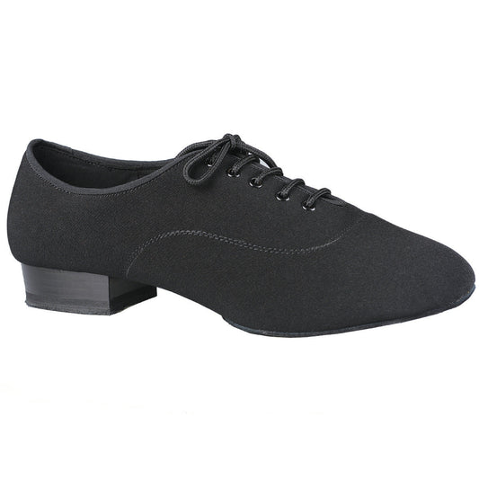 Dance America Jackson Men's Black Canvas Ballroom Dance Shoe with Split Sole