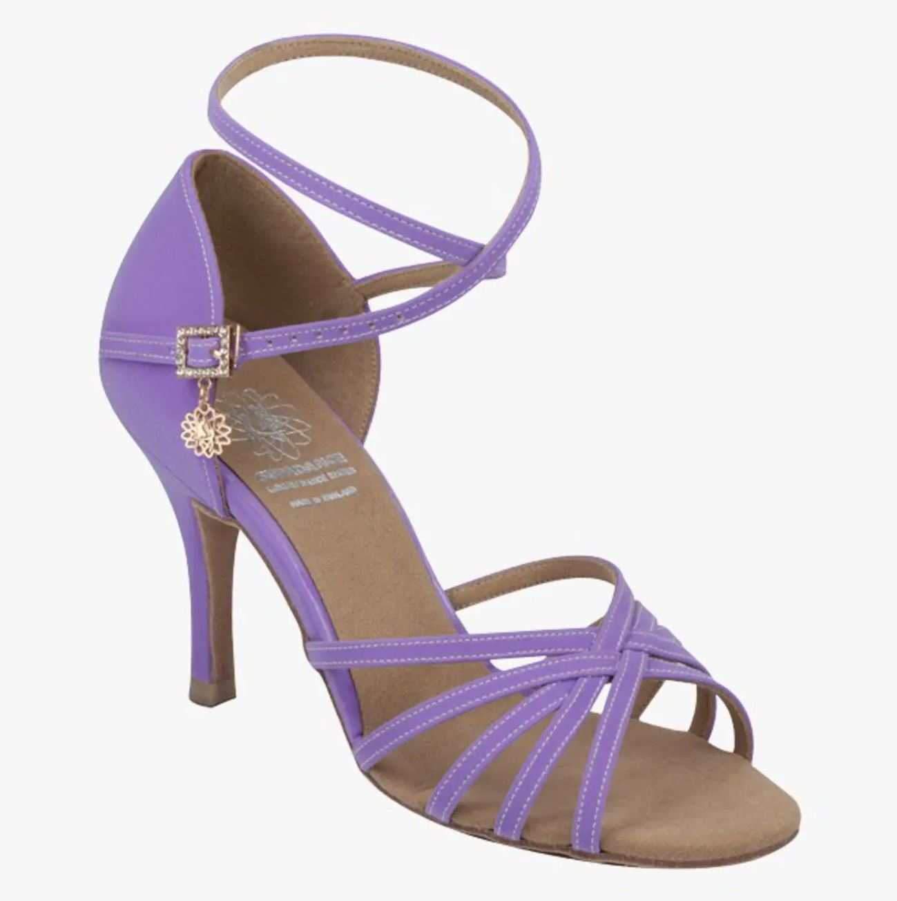 Lilac Ladies Dance Shoe with Wrap Around Ankle Strap