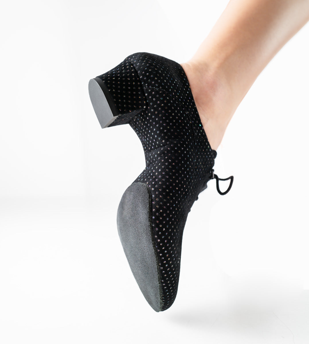 Woman's Practice Dance Shoes in Black Suede Split Sole