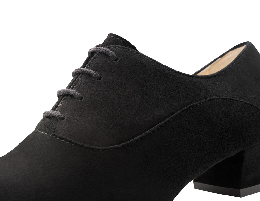 Ladies Practice Dance Shoes in Black Suede Split Sole