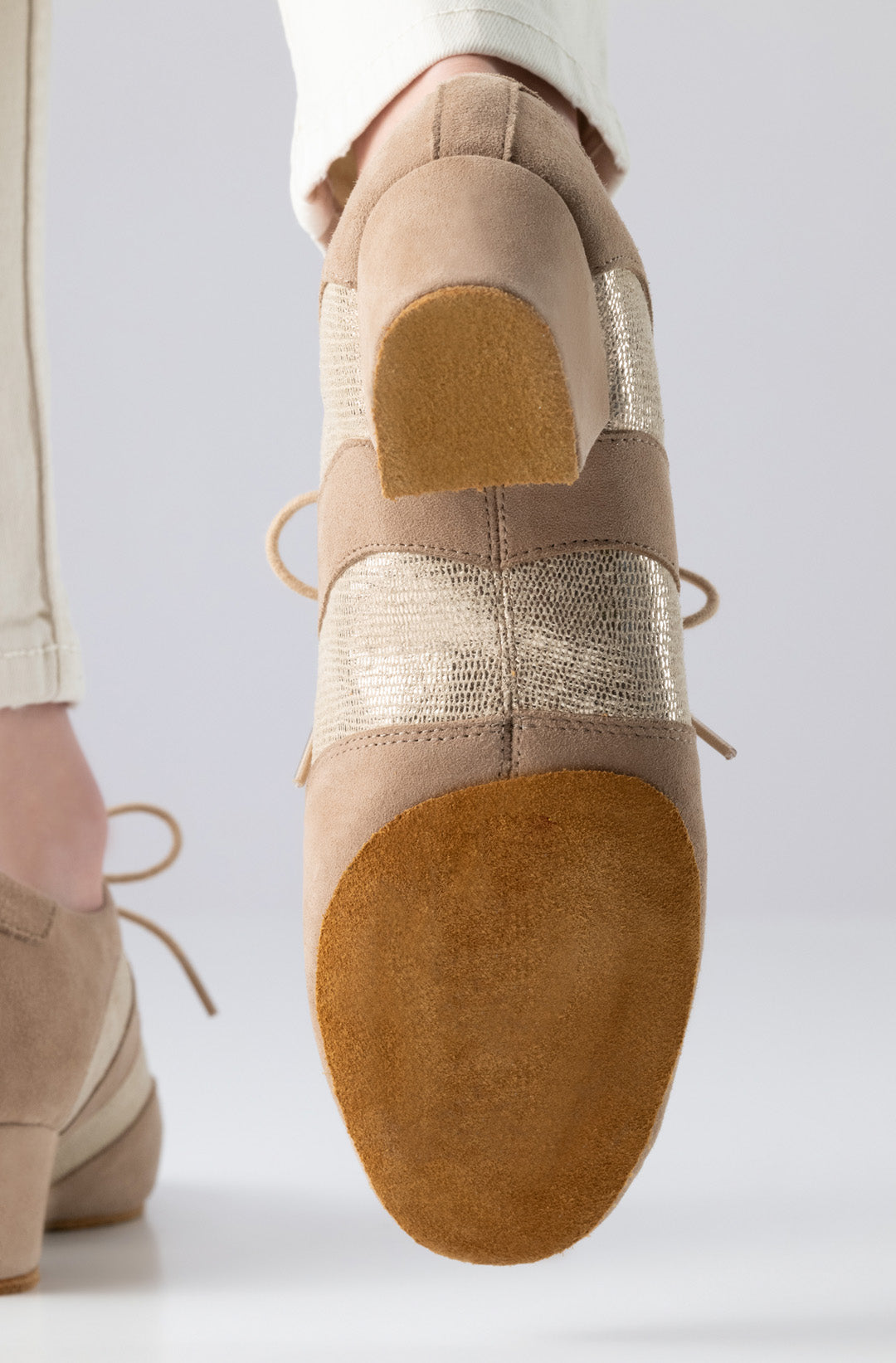 Sandrine Beige Practice Dance Shoe with Split Sole