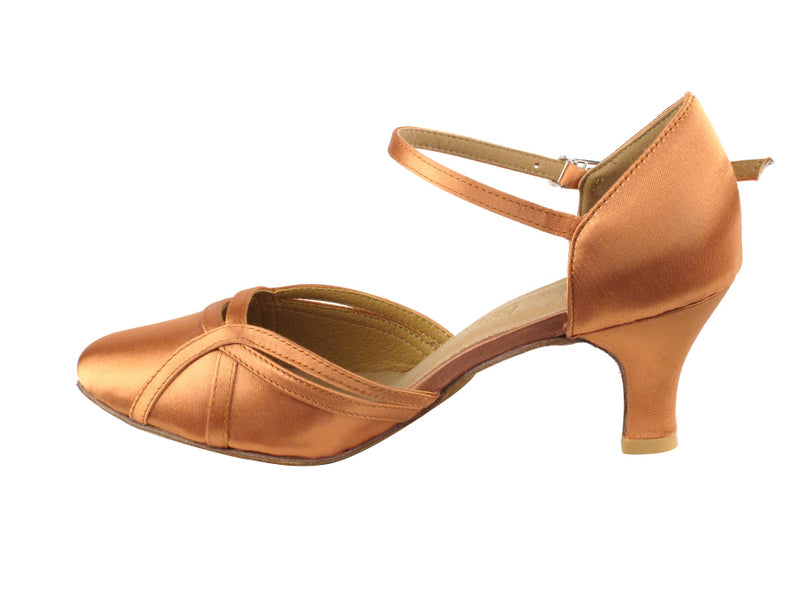 Very Fine SERA3540 Ladies Ballroom Dance Shoe with Trim Detailing Available in Red, Tan, and White Satin