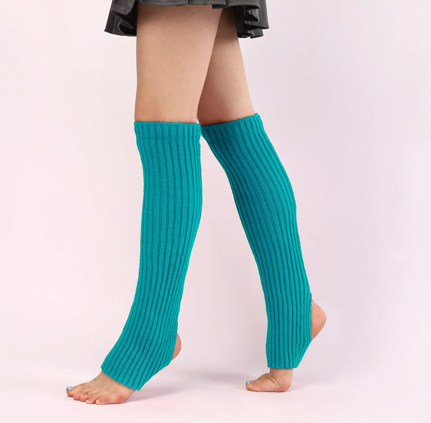 Women's Soft Knitted Leg Warmers Available in 14 Colors