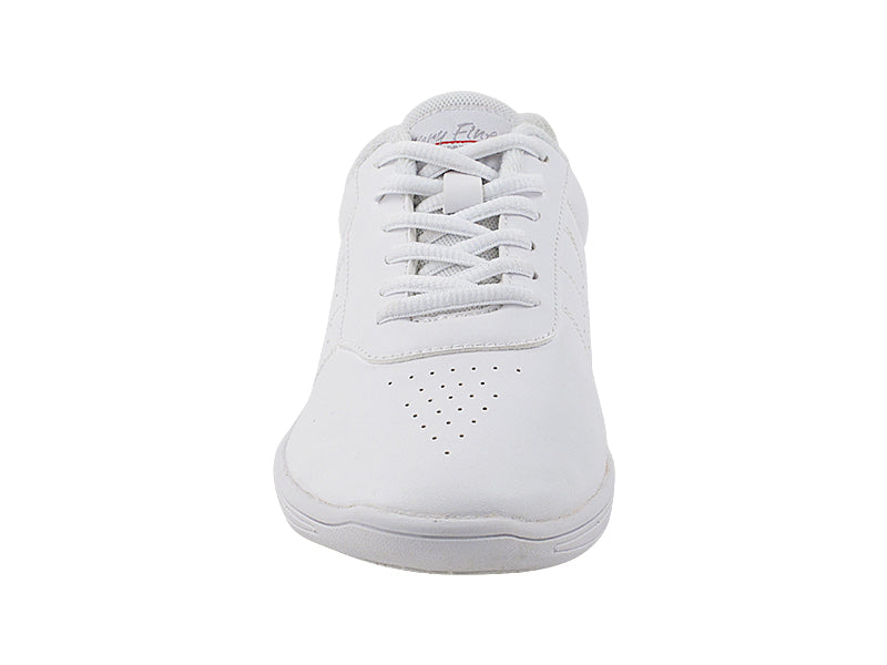 Very Fine VFSN025 Unisex Split Sole Lightweight White Leather Practice Dance Shoe Sneaker