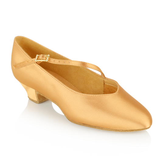 sunset flesh satin childs dance shoe