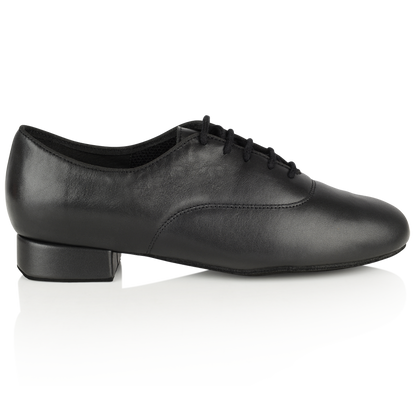 standard ballroom dance shoes in black leather