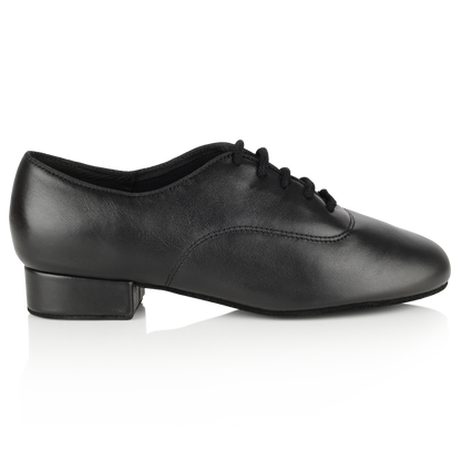 ballroom dance shoes in black leather