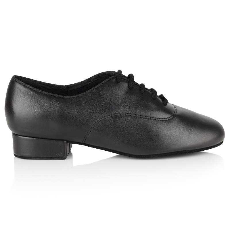 ballroom dance shoes in black leather