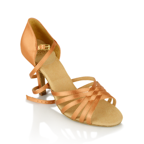Ray Rose 865-X Selene Xtra Light Tan Satin Ladies Latin Dance Shoe