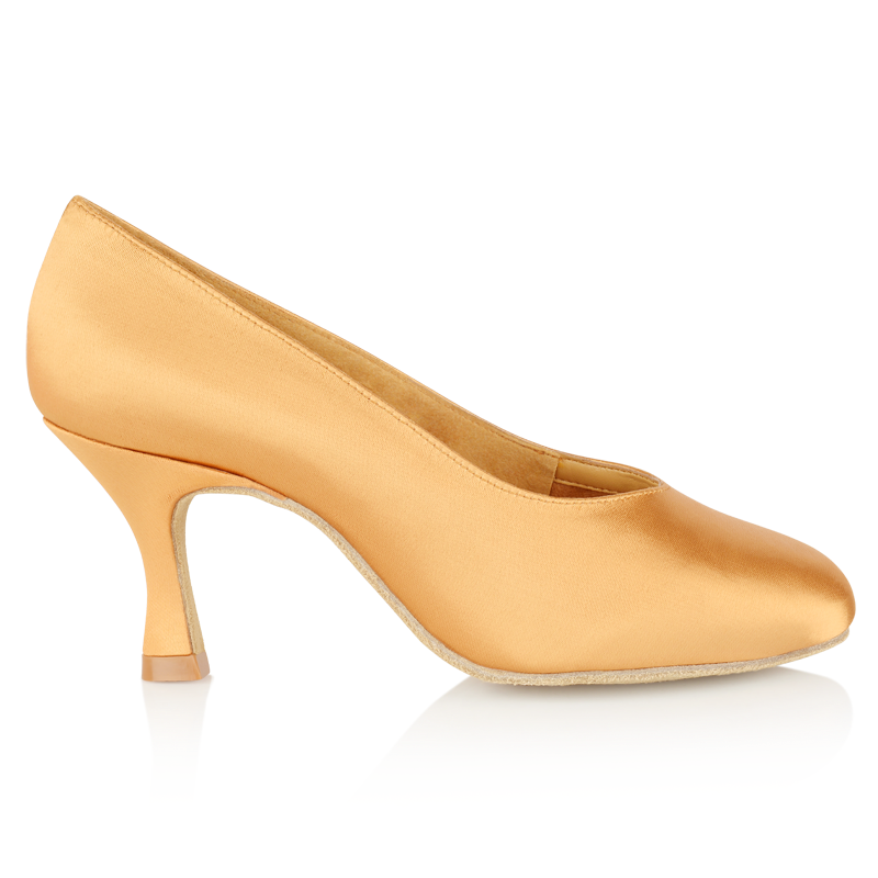 satin standard ballroom shoe with closed sides