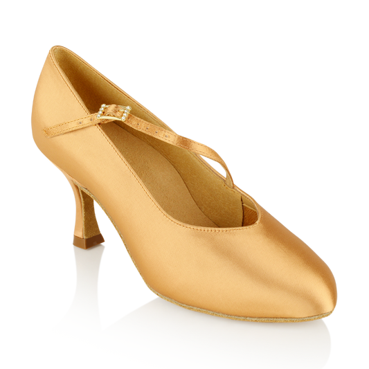 flesh satin standard ballroom dance shoes