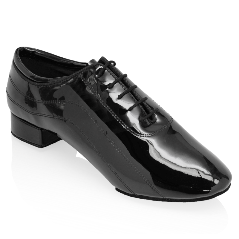 Ray Rose 355 Alex Black Patent Standard Ballroom Dance Shoe with Pro-Glide Impact Heel