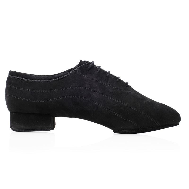 suede leather ballroom dance shoes in black
