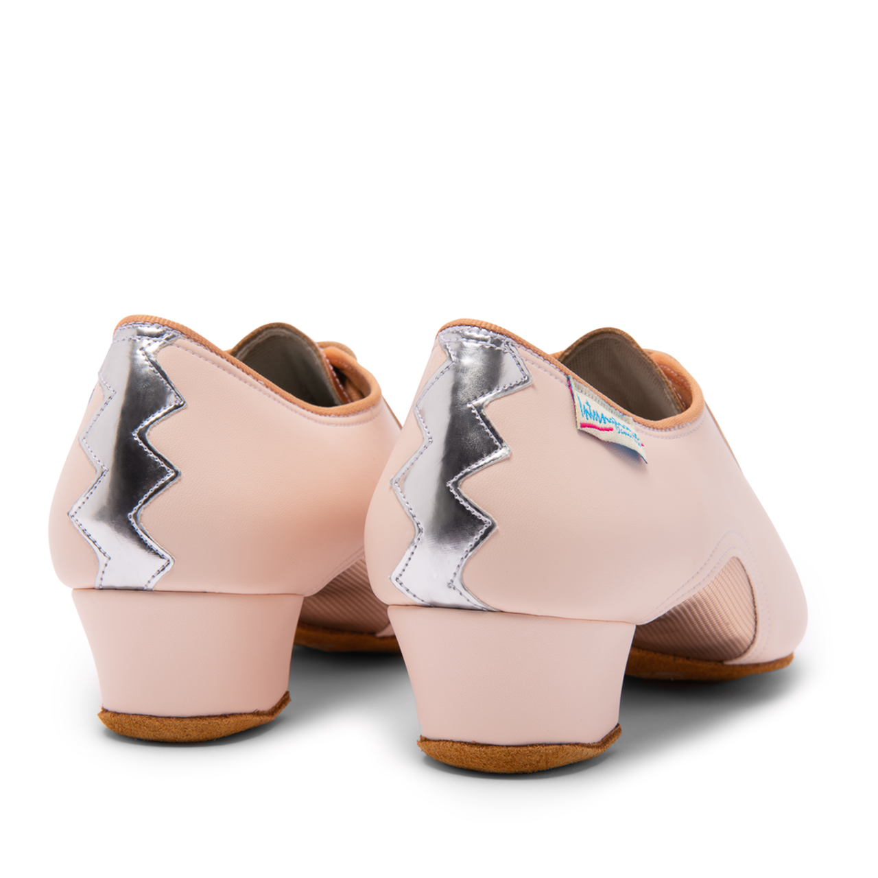 International Dance Shoes IDS Artiste SS Himalayan Rose Teaching/Practice Shoe with Metallic Rose Gold Accents