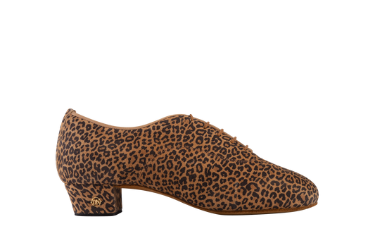 Dance Naturals 116 Torcello Ladies Leopard Print Practice and Teaching Shoe