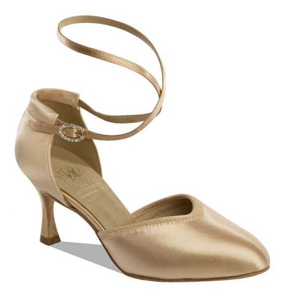 Supadance Ladies Closed Toe Ballroom Dance Shoes with Elasticated Front 1207