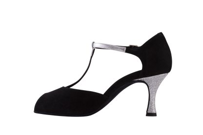 Pellestrina Ladies Tango Dance Shoe with Glitter Heel