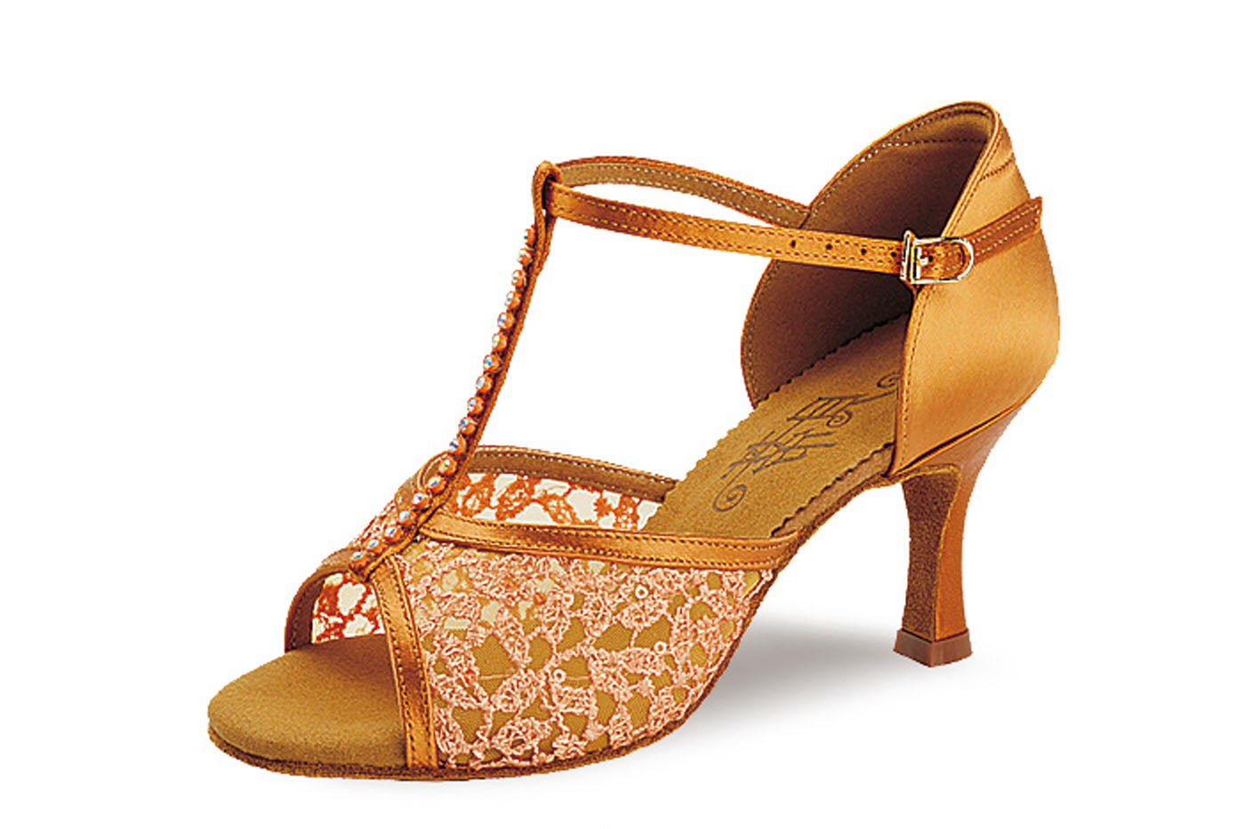 Ladies Latin dance shoe with lace