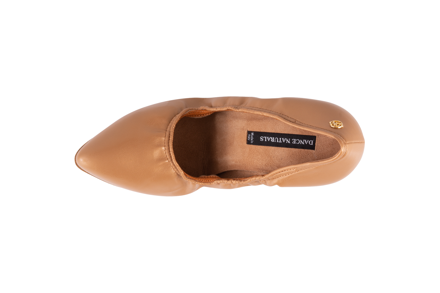 Dance Naturals 223 Cecilia Flesh Satin Pointed Toe Elasticized Smooth Ballroom Shoe