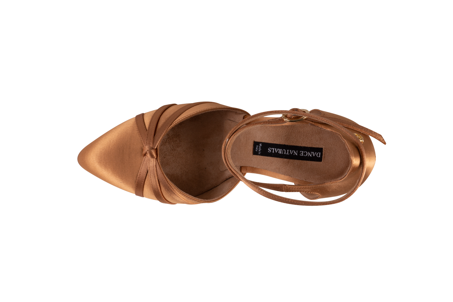 Dance Naturals 28 Contessina Bronze Satin Pointed Toe Smooth Ballroom Dance Shoe