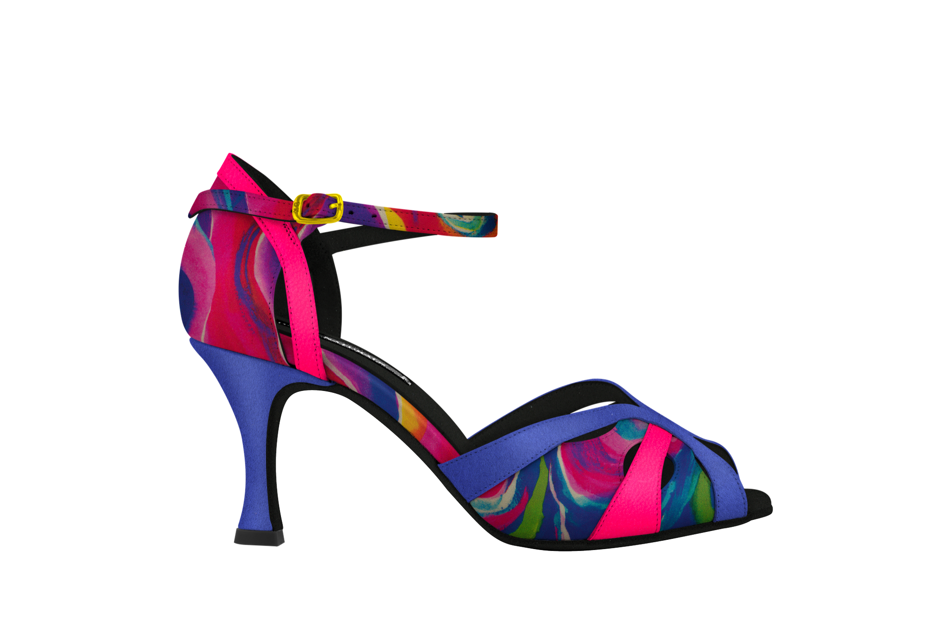 Vibrant Multicolor Print Dance Shoe