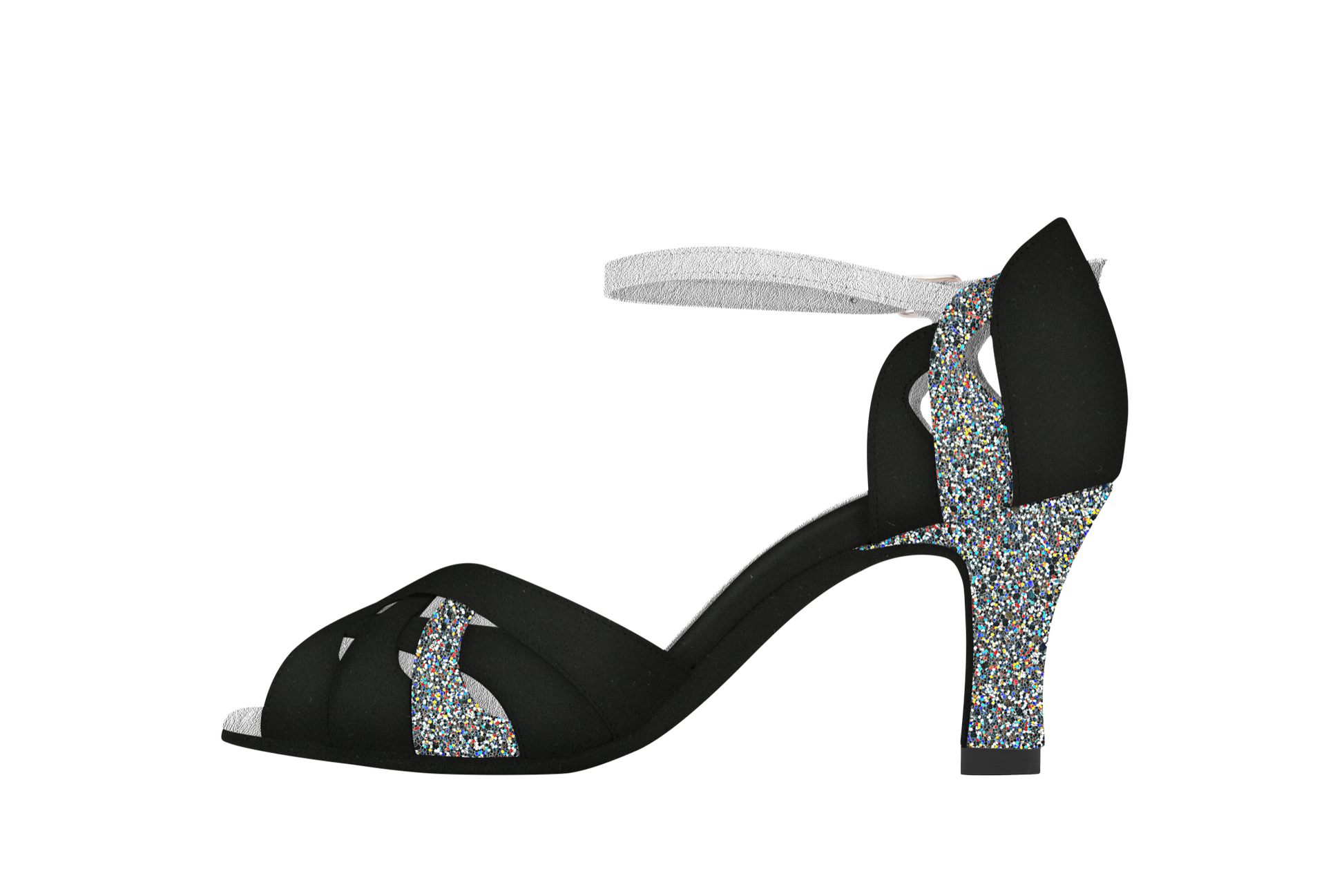 Ladies Latin Dance Shoe with Cutouts