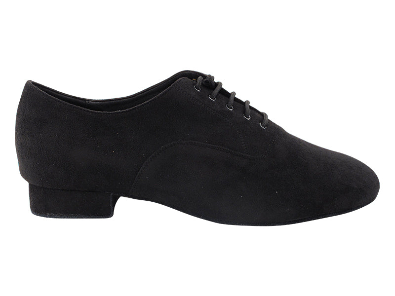 Very Fine Black Ballroom Dance Shoes for Men in Multiple Material Options 919101 In Stock