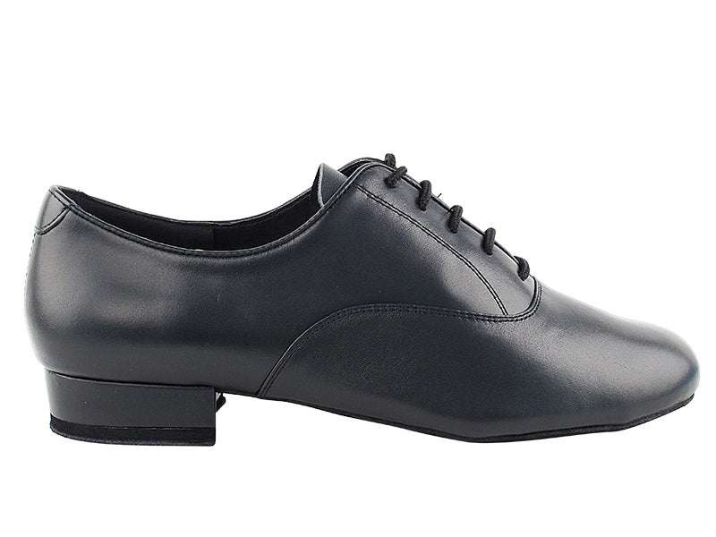 Very Fine Black Leather Men's Ballroom Dance Shoe with Extra Memory Comfort Padding to Absorb Shock 1420