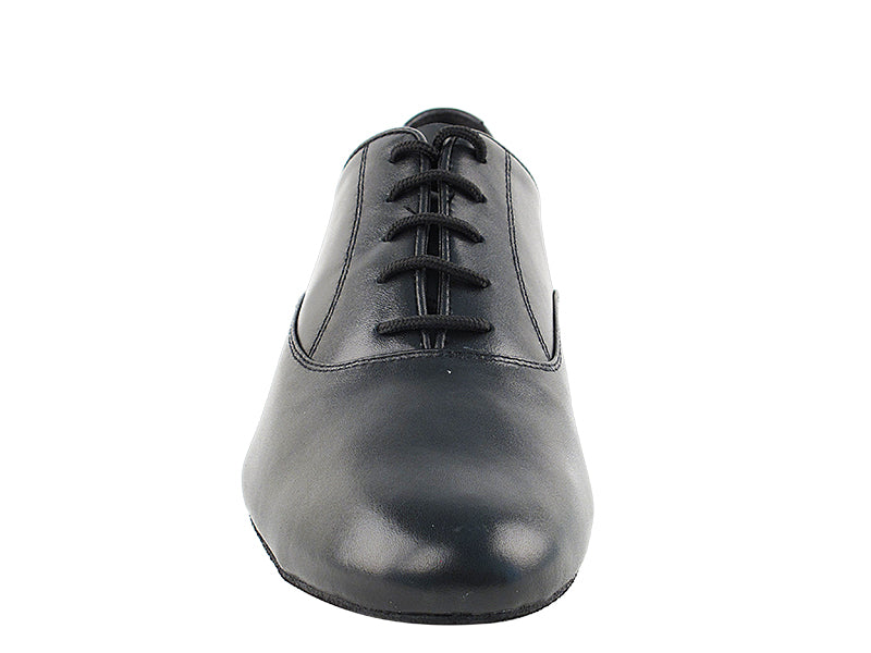 Very Fine Black Leather Men's Ballroom Dance Shoe with Extra Memory Comfort Padding to Absorb Shock 1420