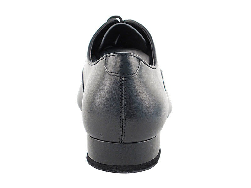 Very Fine Black Leather Men's Ballroom Dance Shoe with Extra Memory Comfort Padding to Absorb Shock 1420